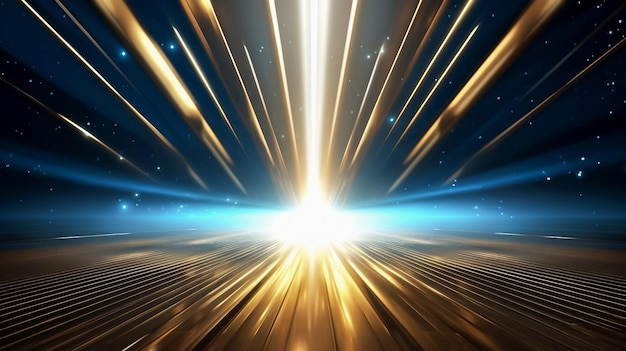 blue gold futuristic abstract luxury background