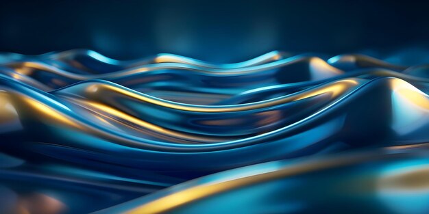 Blue and gold wave abstract background for digital wallpaper design Concept Abstract Backgrounds Digital Art Colorful Design Waves Wallpaper Design