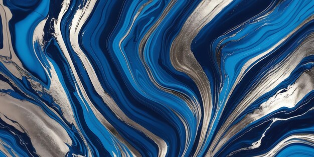 A blue and golden abstract pattern background