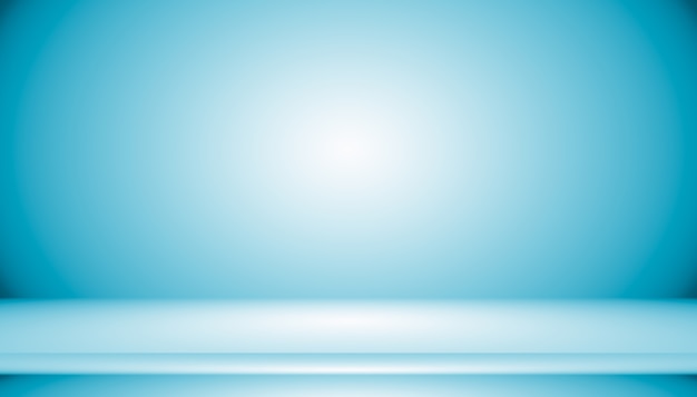 Blue gradient abstract background empty room with space for your text and picture