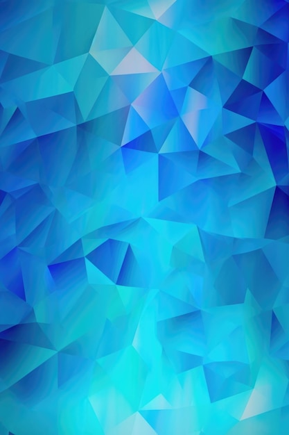 Blue gradient mesh with geometric shapes created with generative ai