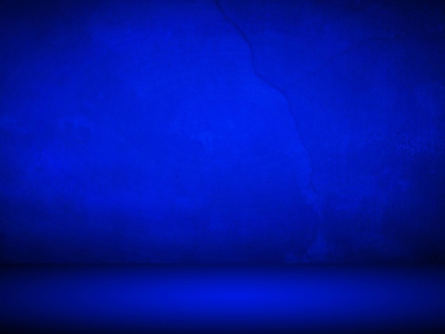 Blue gradient wall. blank studio room. plain studio background