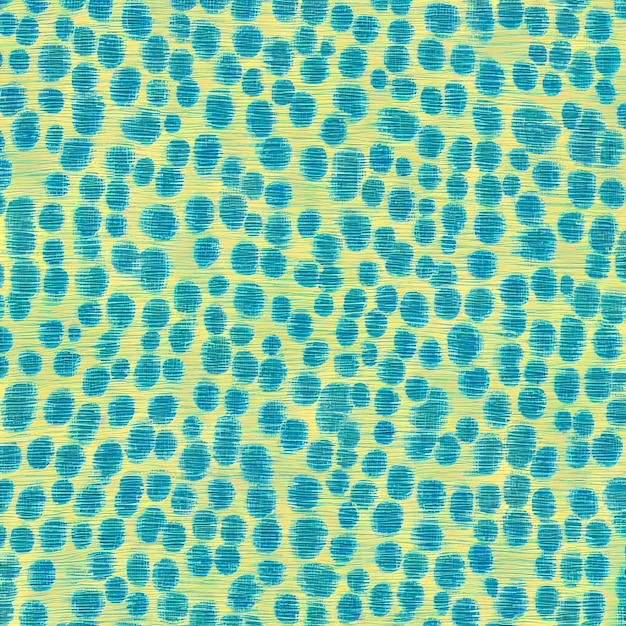 A blue and green pattern with dots that are drawn in a circle