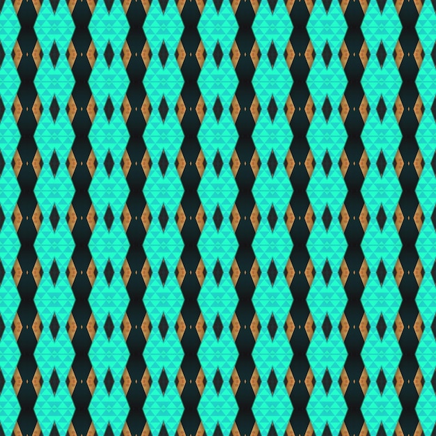 A blue and green pattern with a zigzag pattern.