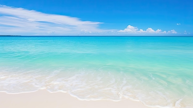 Blue Green Water Paradise Stunning Aerial View of Tropical Cuban Beach with Turquoise Ocean