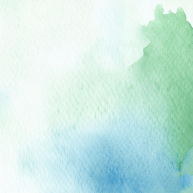 Blue and green watercolor Abstract background