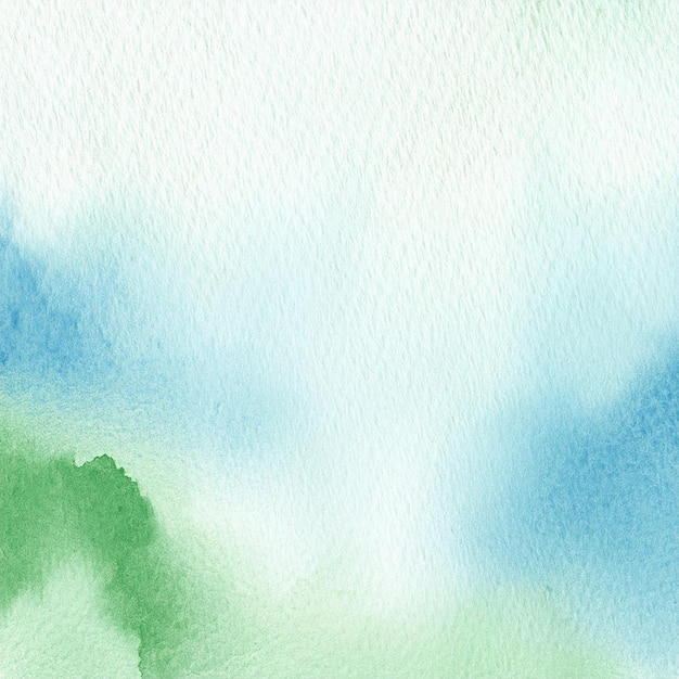 Blue and green watercolor Abstract background