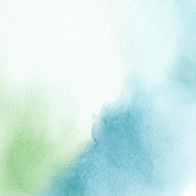 Photo blue and green watercolor abstract background