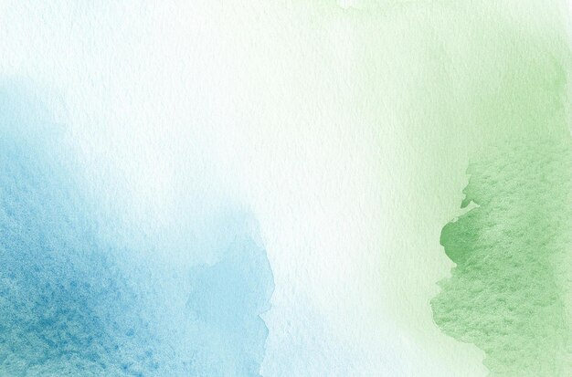 Photo blue and green watercolor abstract background