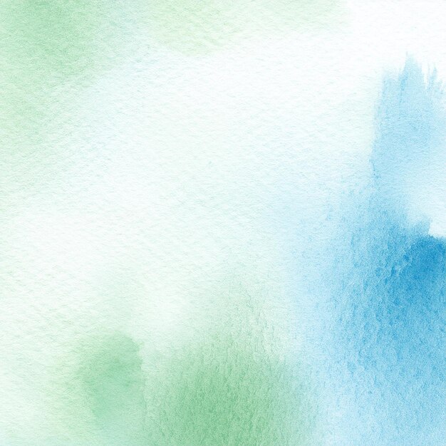 Photo blue and green watercolor abstract background