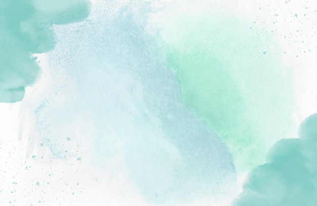 Blue Green Watercolor Background 1