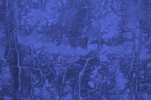 Blue grunge concrete wall abstract background