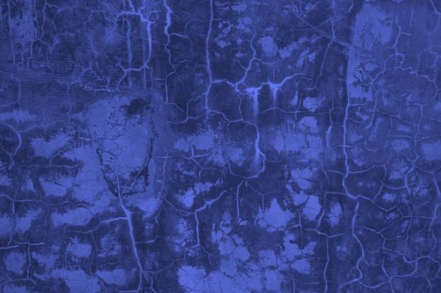 Blue grunge concrete wall abstract background