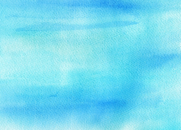 Blue hand drawn watercolor background blue abstract backdrop