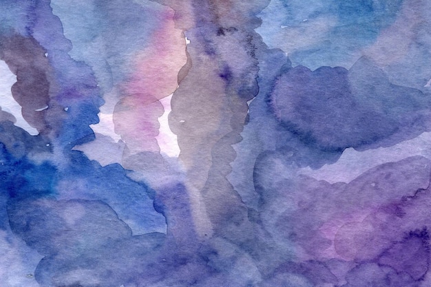 Blue handdrawn watercolor background