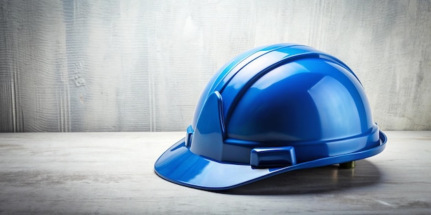 a blue helmet with a blue cap on it