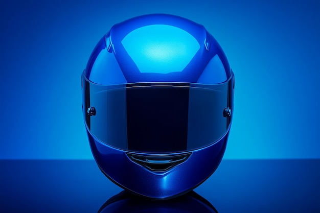 Photo a blue helmet with a blue cover that says quot goggles quot