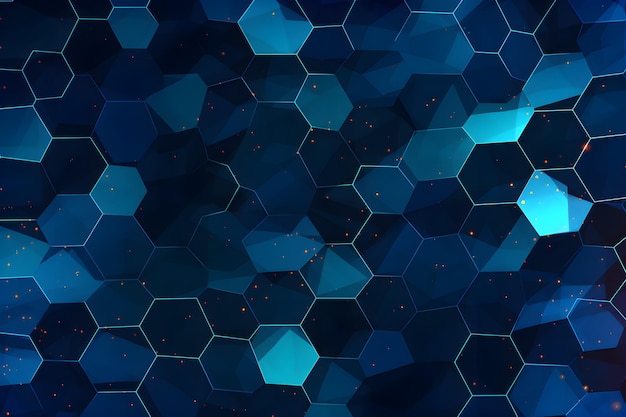 Blue hexagons wallpapers that are out of this world