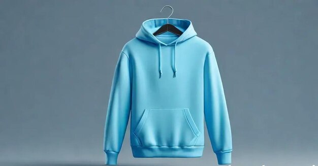 Photo a blue hoodie with a hood that says quot t shirt quot