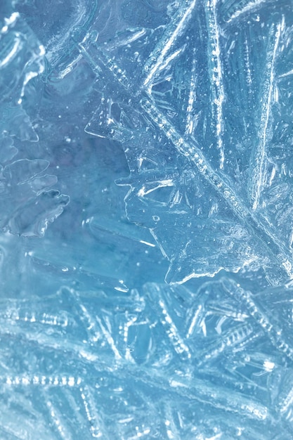 Blue ice background