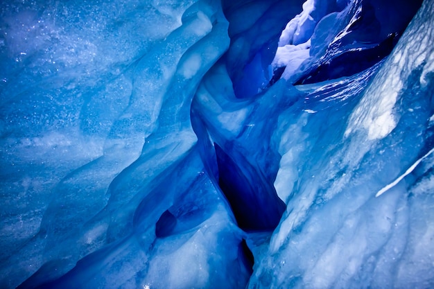 Blue ice cave