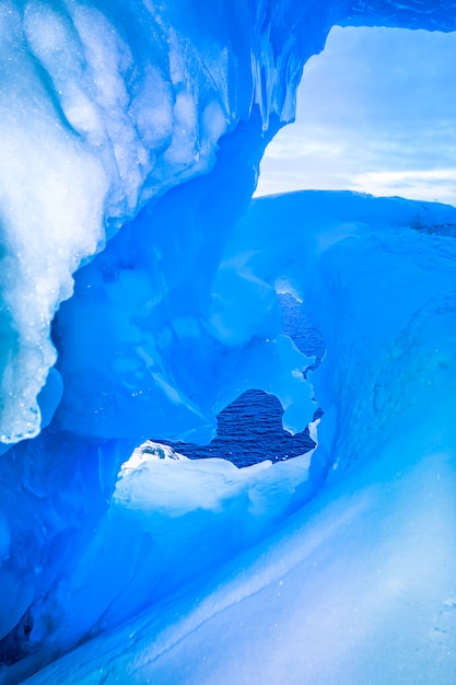 Blue ice cave