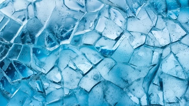 A blue ice cube with the word ice on it