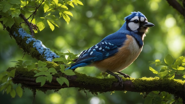 Blue Jay in the Forest