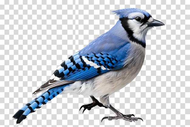 Blue jay isolated on transparent background hd png