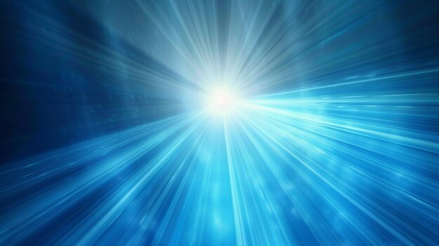 Photo blue light radiant ethereal vibrant dynamic background with star burst