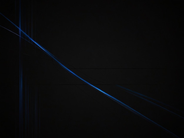 a blue line in the dark is being shown in the image