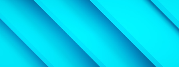 Blue lines background, 3d rendering, panoramic image