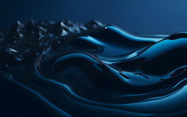 A blue liquid is poured into a blue background