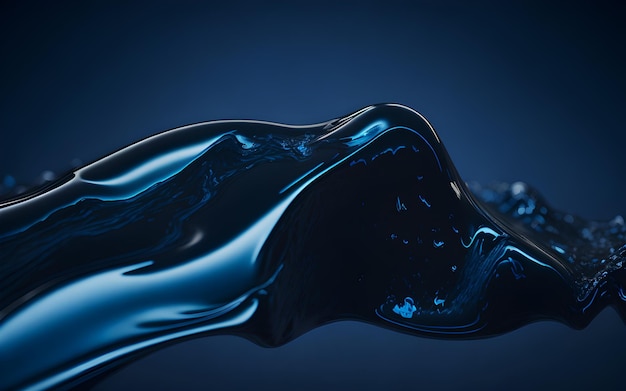 A blue liquid is poured into a blue background