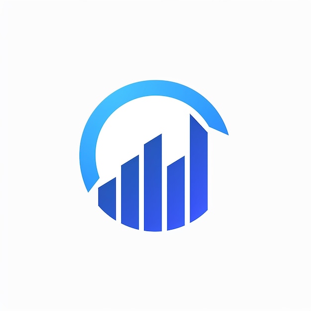 Photo a blue logo with a white background with a blue logo that says  graph