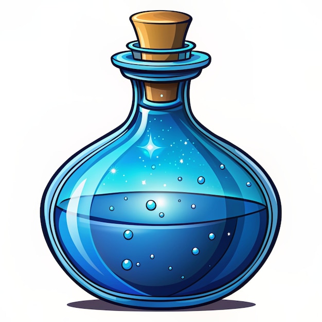 Photo blue magic potion vector design