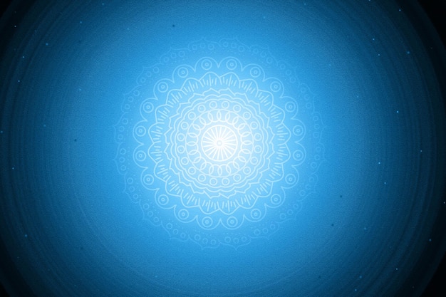 Blue mandala concept abstract background