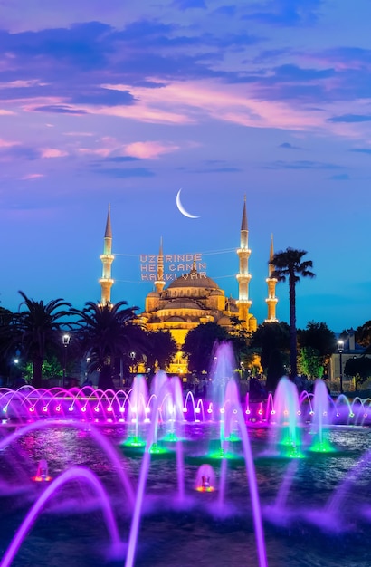 Blue Mosque and fountain