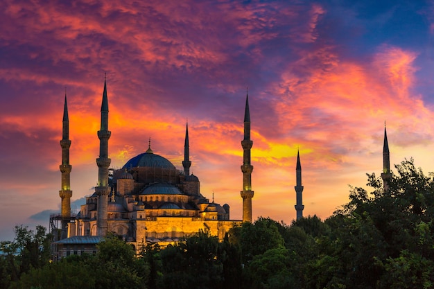 Blue mosque in Istanbul, Turkey