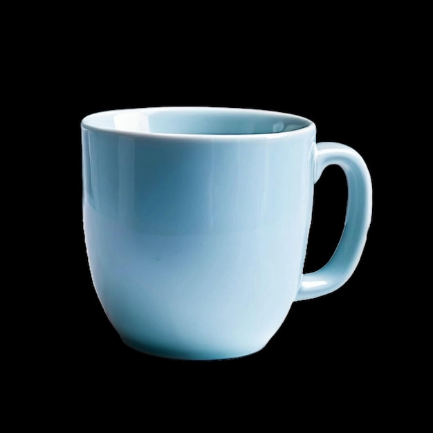 a blue mug