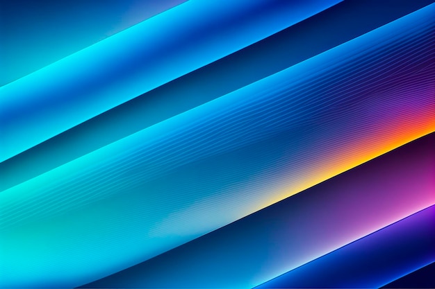 Blue neon color gradient horizontal background