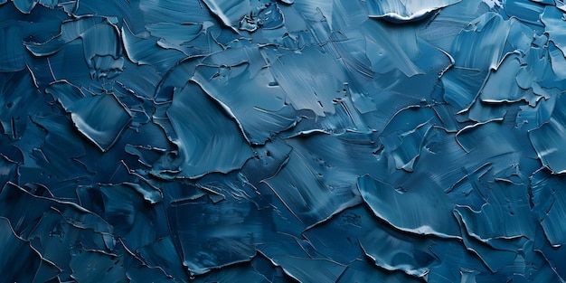 Blue oil paint texture Abstract background for design with copy space Ai Generated