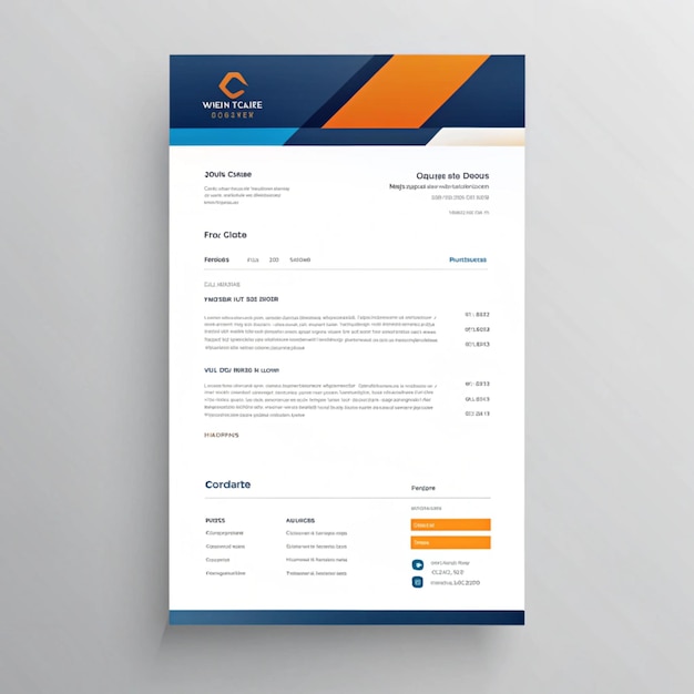 a blue and orange display for the website of the company