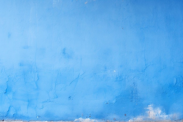 Blue Paint Wall Background Texture Photo