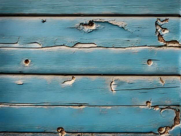 Blue Paint Wood Surface