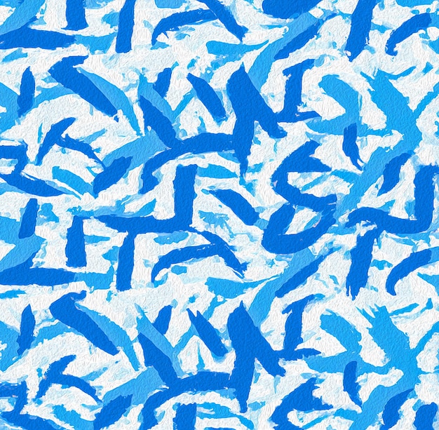 A blue pattern with the letters k and k in the middle.