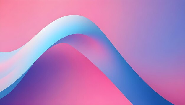 a blue and pink picture of a long curved tube