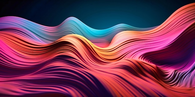 A blue and pink wavy abstract background