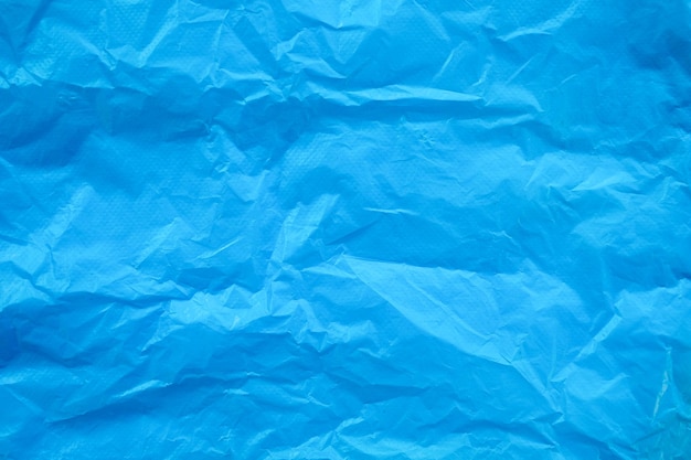 blue plastic bag texture surface