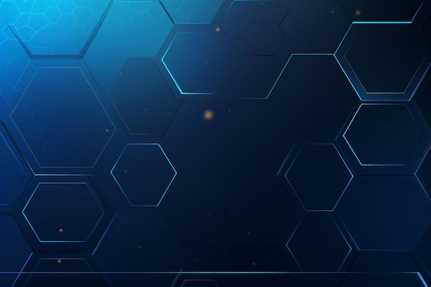 blue polygon background and copy space